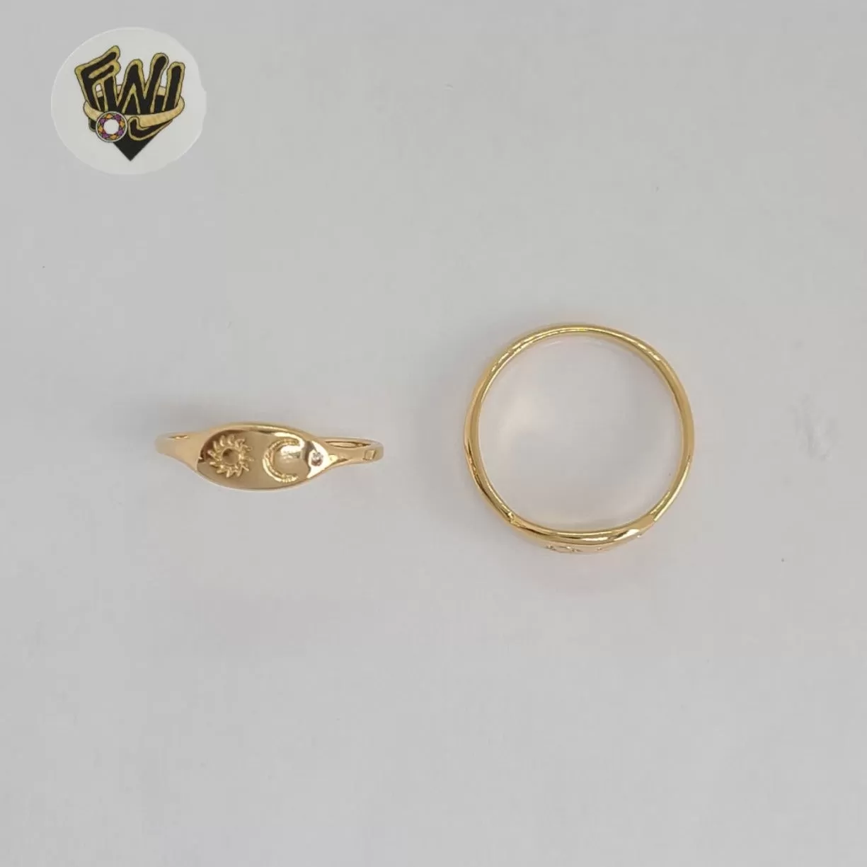 (1-3063-4) Gold Laminate - Sun and Moon Ring - BGF