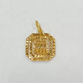 22k / 916 Octagon Abacus Movable Pendant