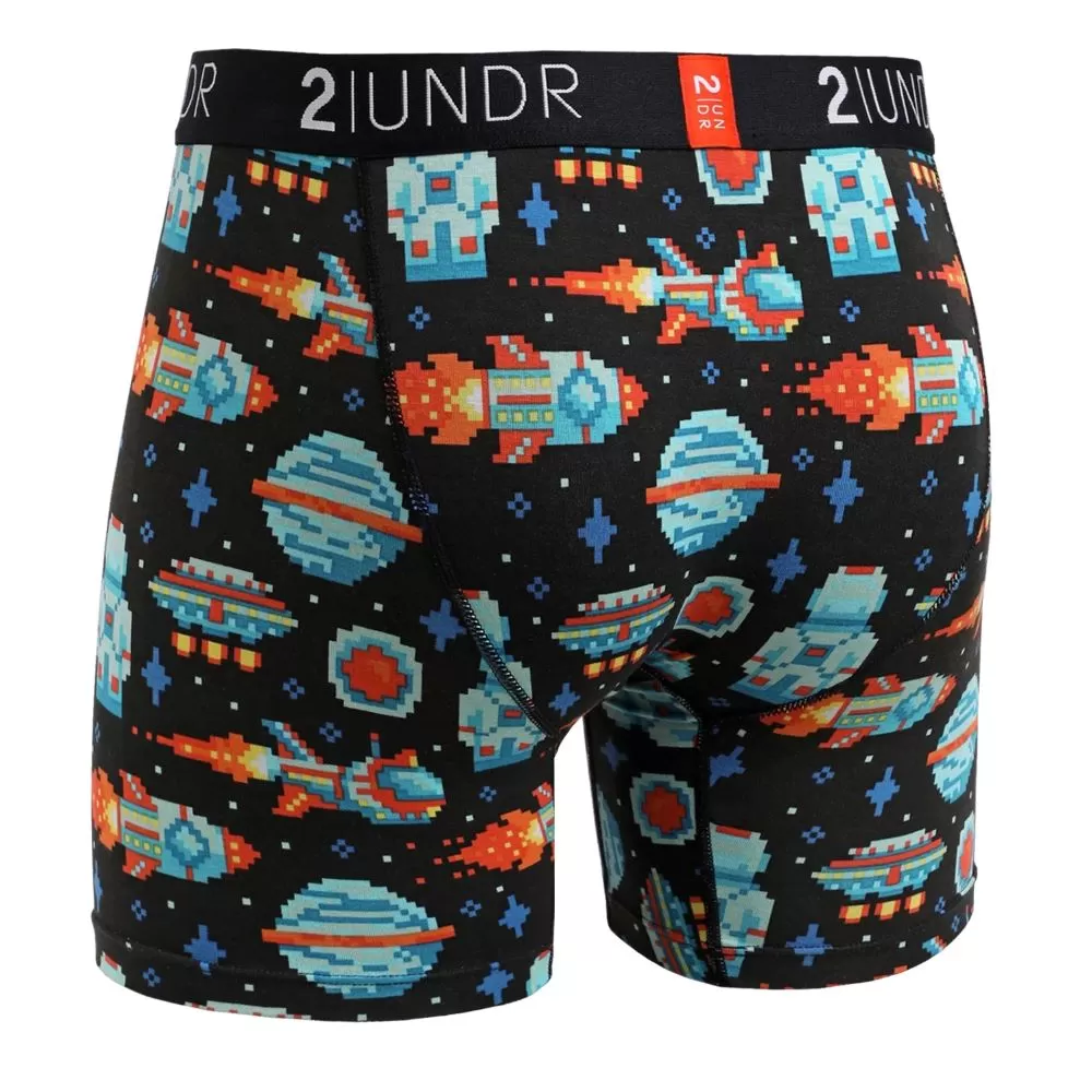 '2UNDR' Men's Swing Shift 6 Boxer Brief - Galactica