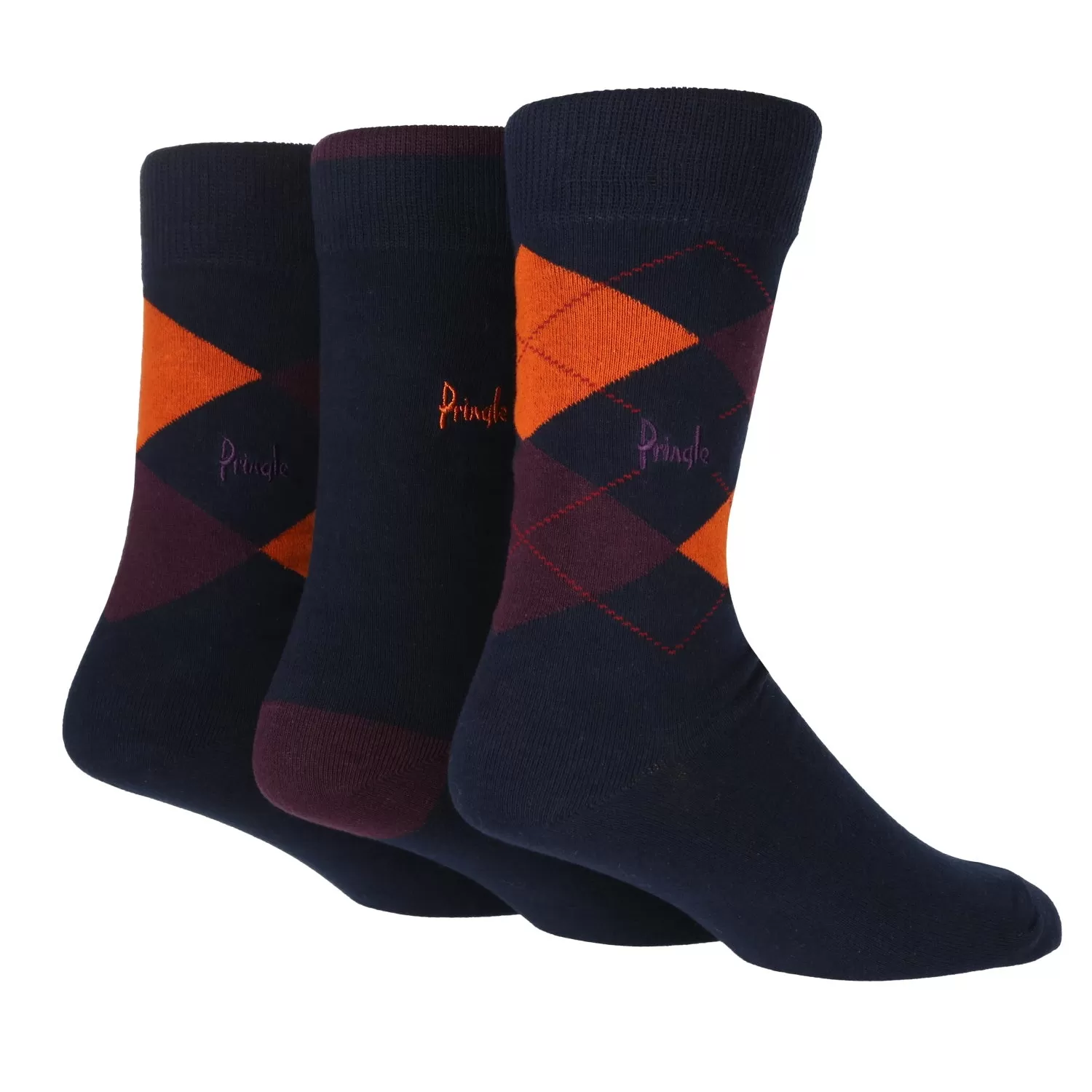 3 Pack Boxed Socks - Navy