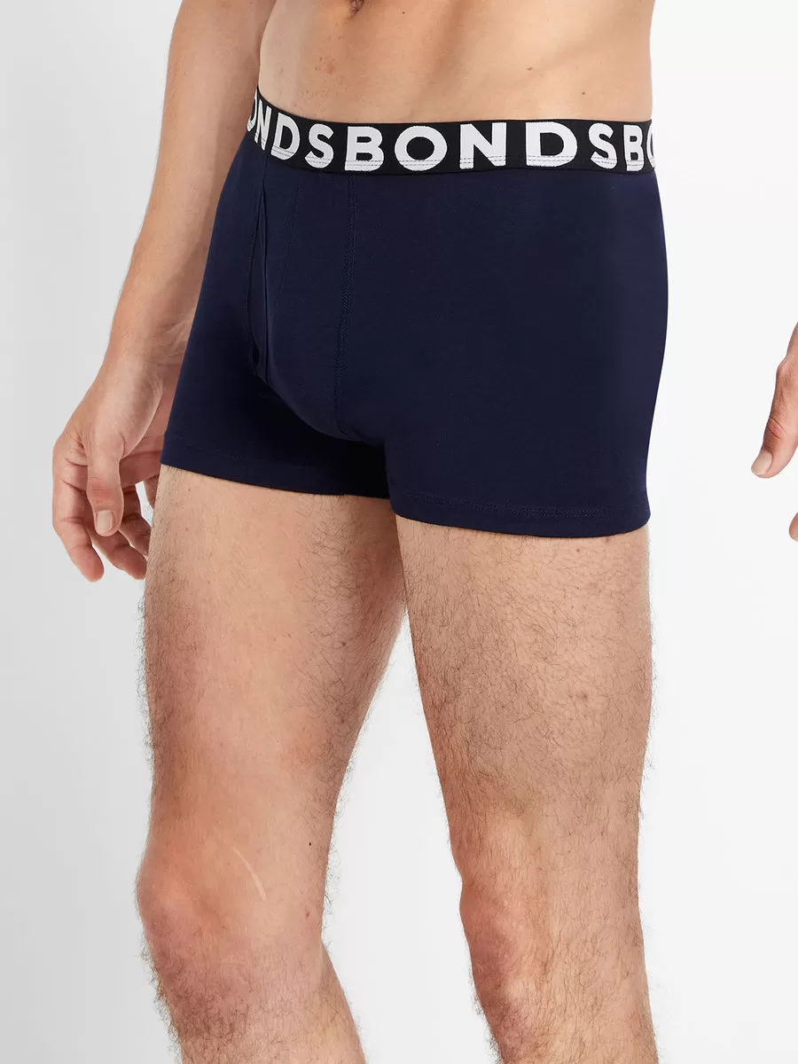 6 x Bonds Everyday Trunks - Mens Underwear Navy Jocks