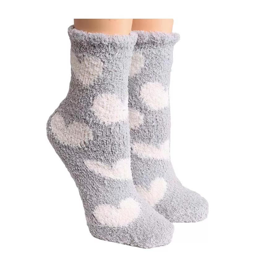 6Pairs Heart Patterned Luxury Soft Socks