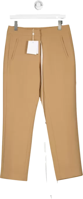 Aavelle Beige Classic Trousers In Camel UK M