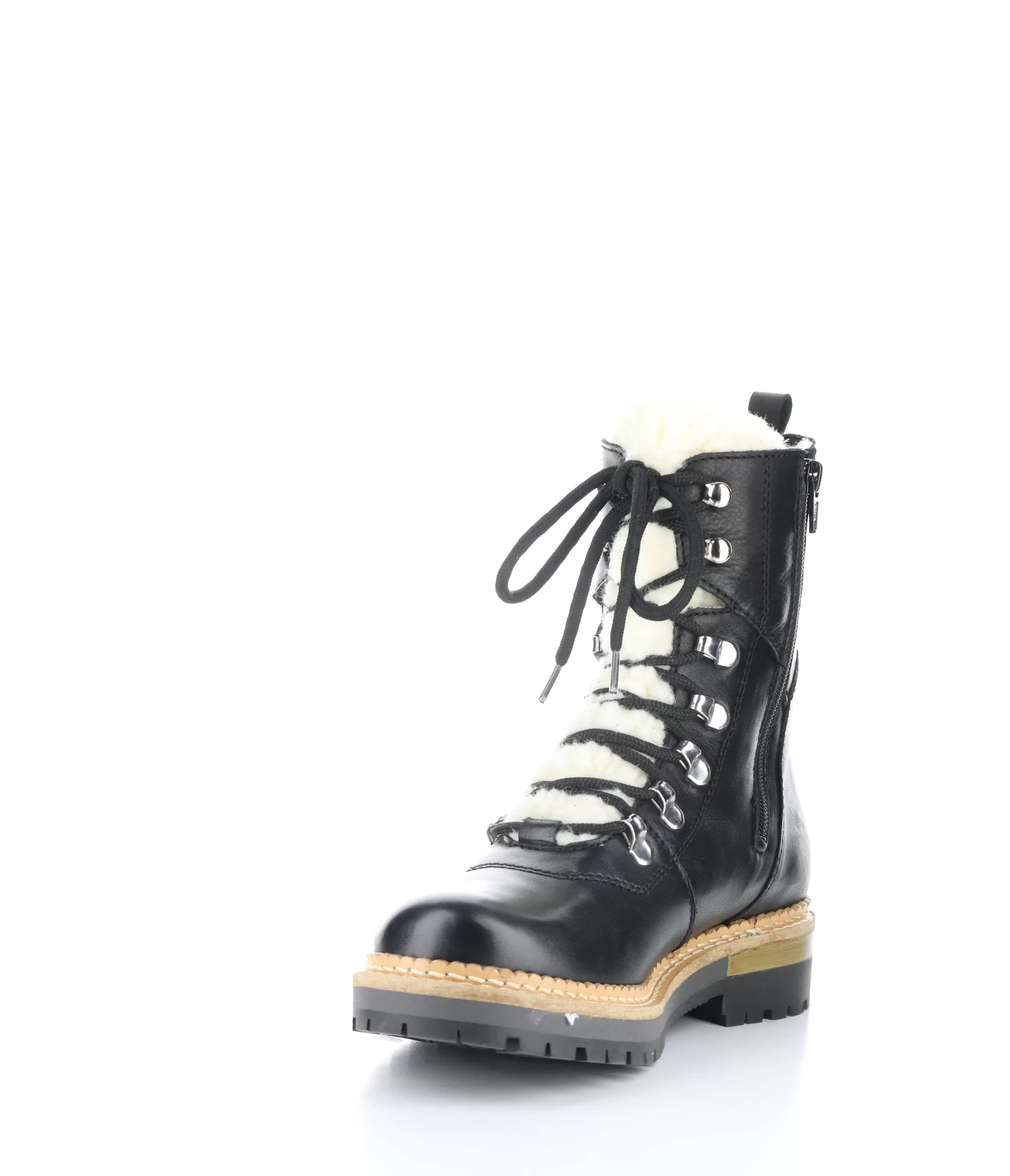 ADA BLACK Round Toe Boots