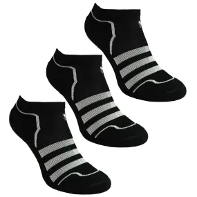 Adidas 3-Pack Ener Liner Unisex Black Socks