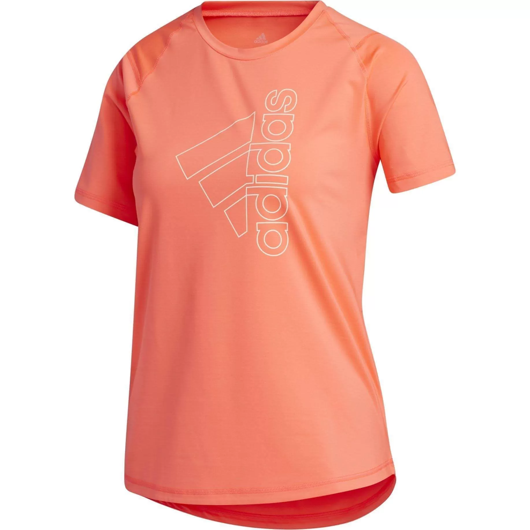 adidas Badge Of Sport Short Sleeve Womens Training Top - Pink