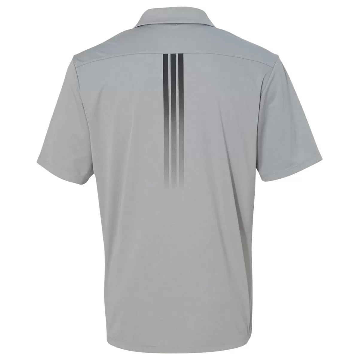 adidas Golf Men's Mid Grey Gradient 3-Stripes Sport Shirt