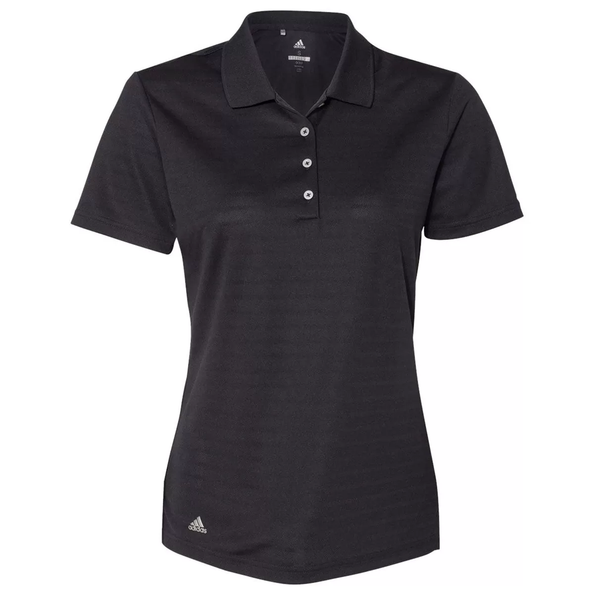 adidas Golf Women's Black Shadow Stripe Sport Shirt