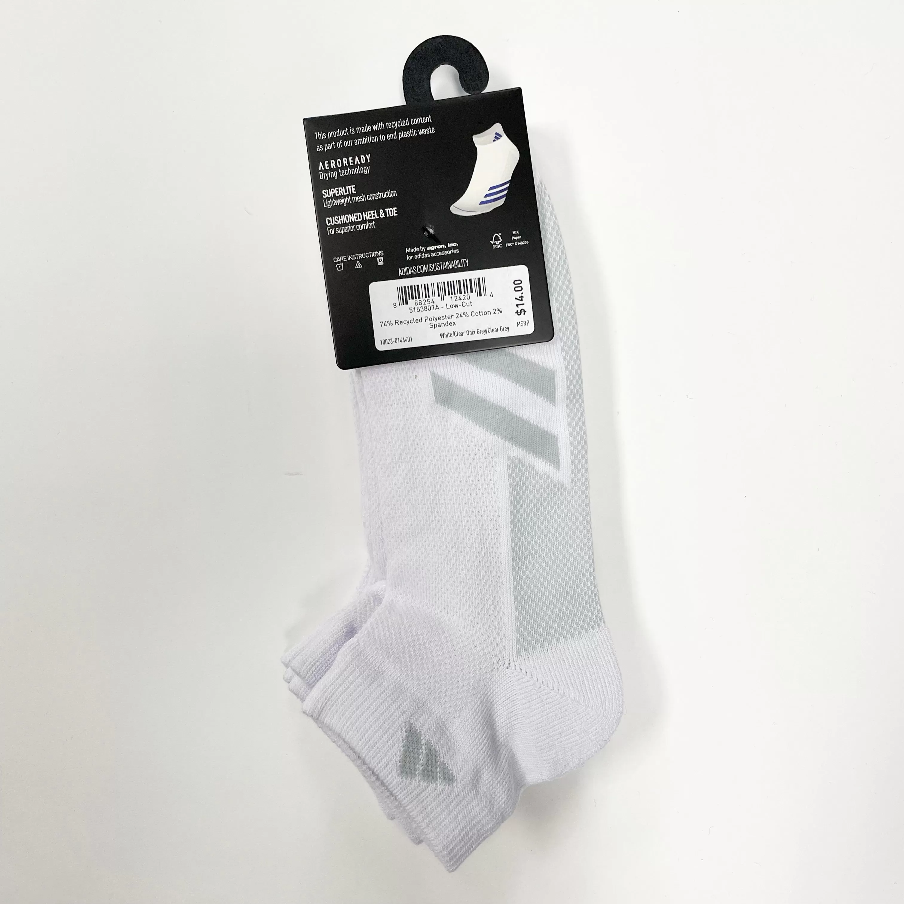 Adidas Men's Superlite low-cut 3 pairs socks