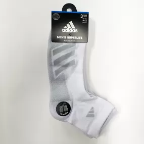 Adidas Men's Superlite quarter-cut 3 pairs socks