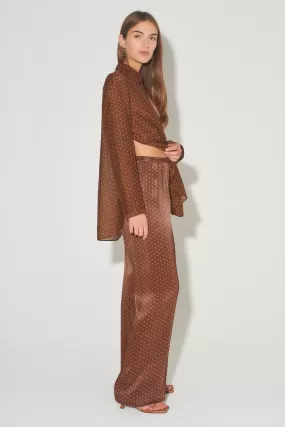 ALIDA RELAXED PANT-BRONZE SPOT