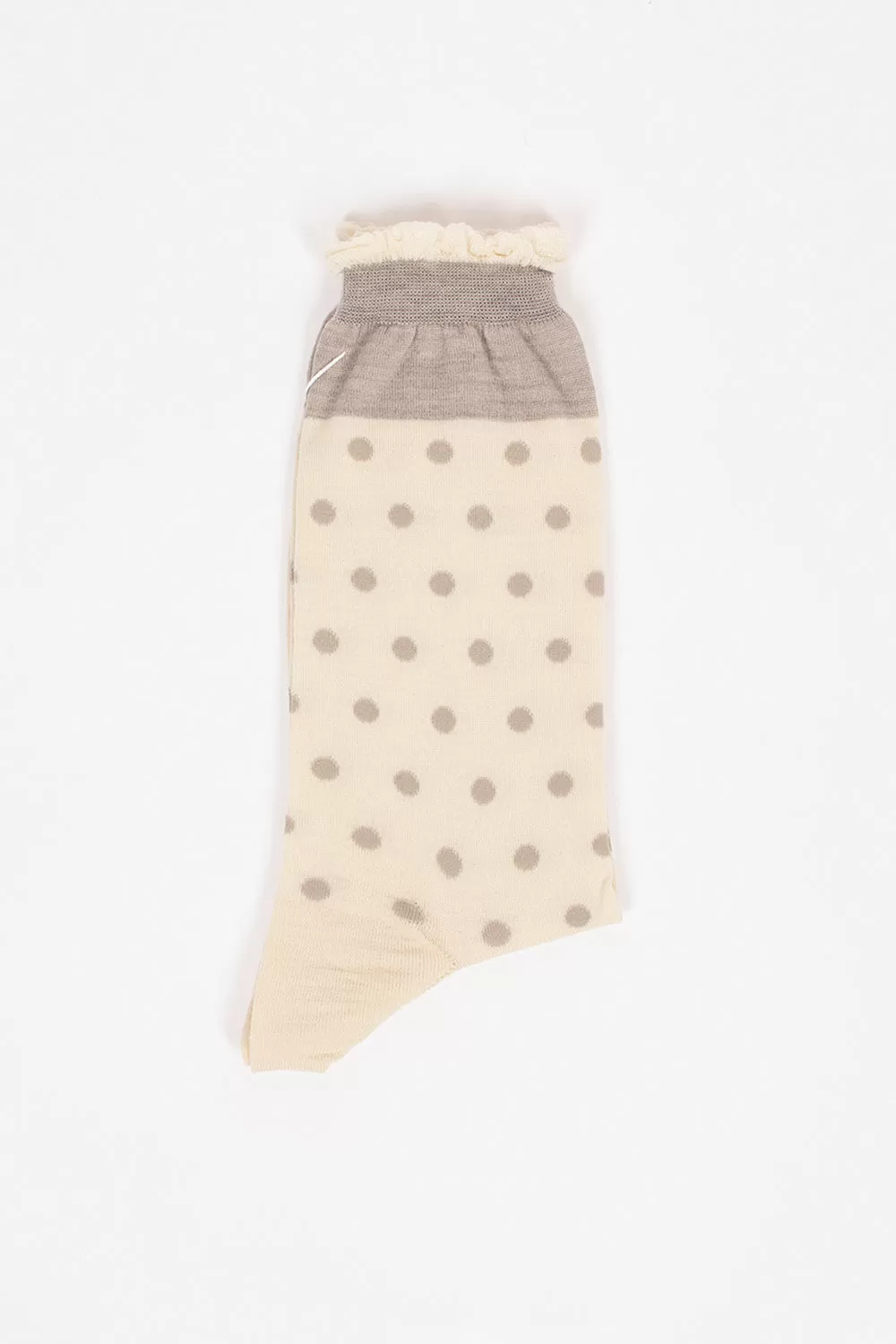 AM-62A Polka Dot Socks Ivory