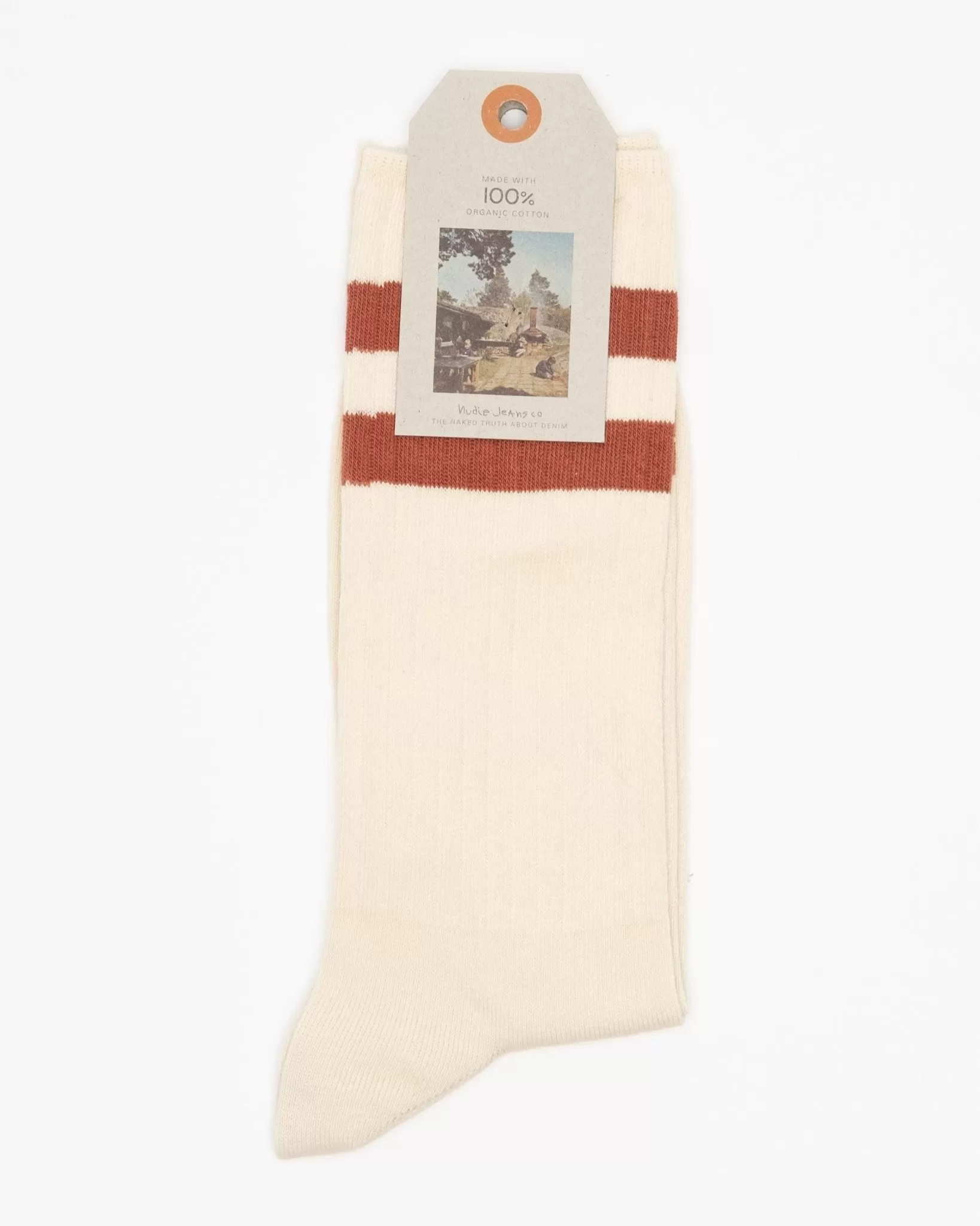 Amundsson Sport Socks Off White Red