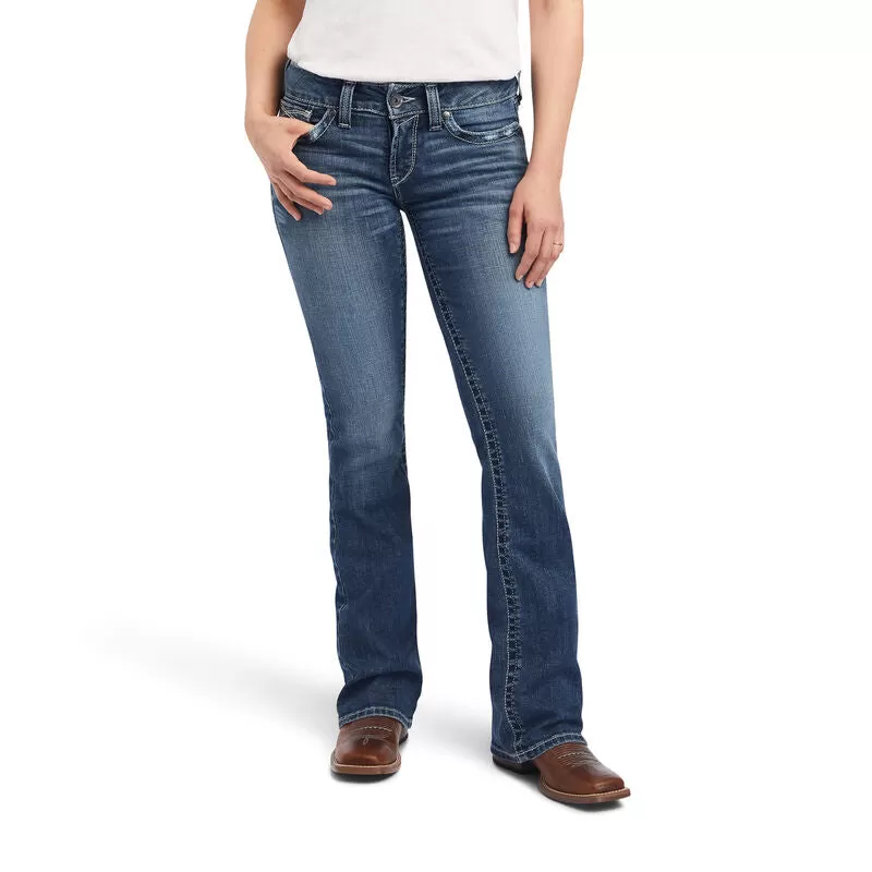 Ariat R.E.A.L. Mid Rise Raque Canadian Boot Cut Jeans