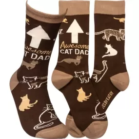 Awesome Cat Dad Socks