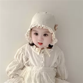 Baby Girls Solid Color Embroidered Accessories Hats Wholesale 240111127