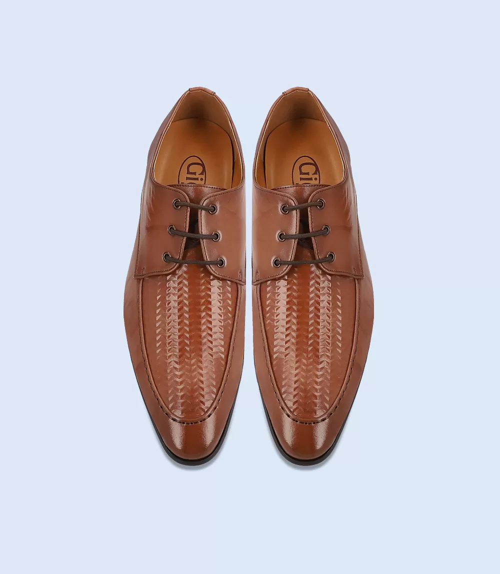 BM4163-BROWN-Men Formal Lace Up's