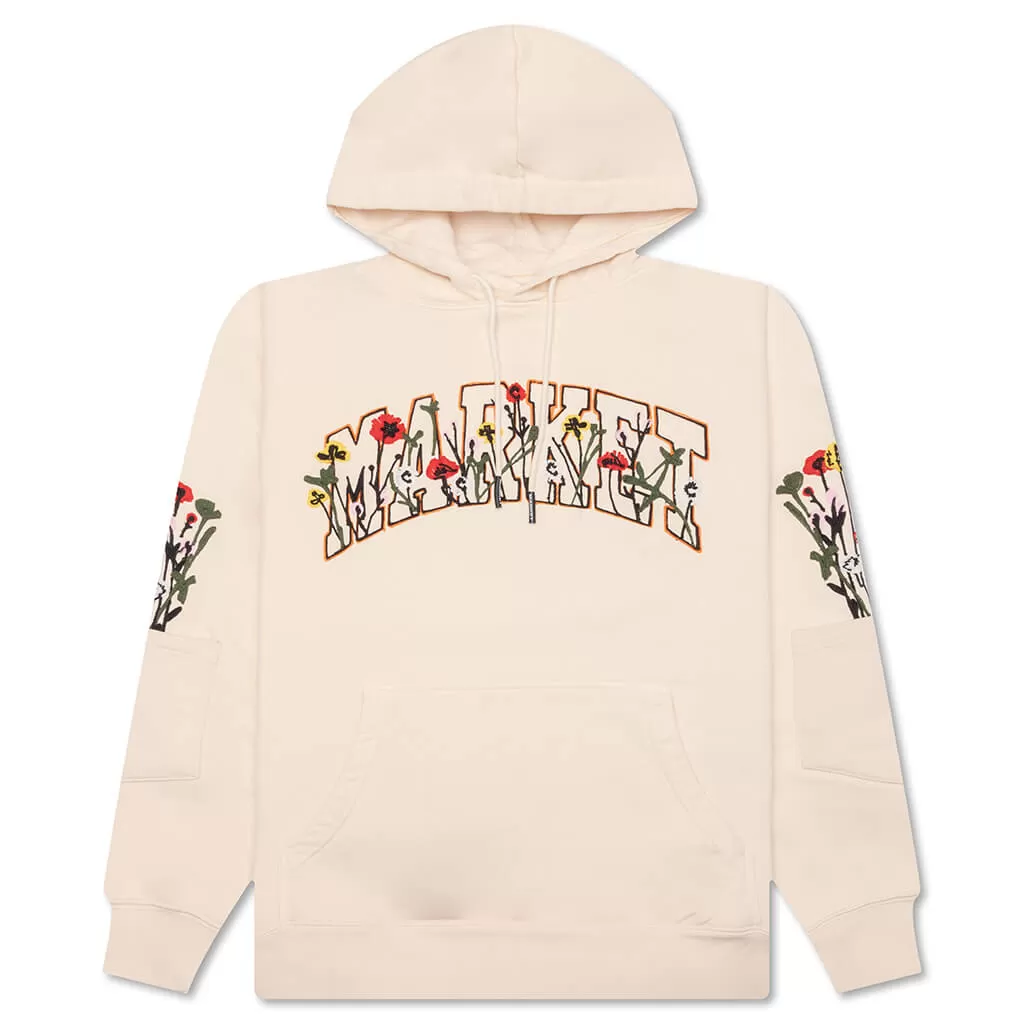 Bouquet Pullover Hoodie - Ecru