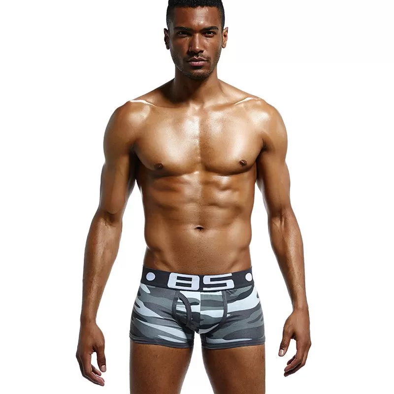 Brand Male Underwear Sexy Men Boxer Shorts Soldier Breathable