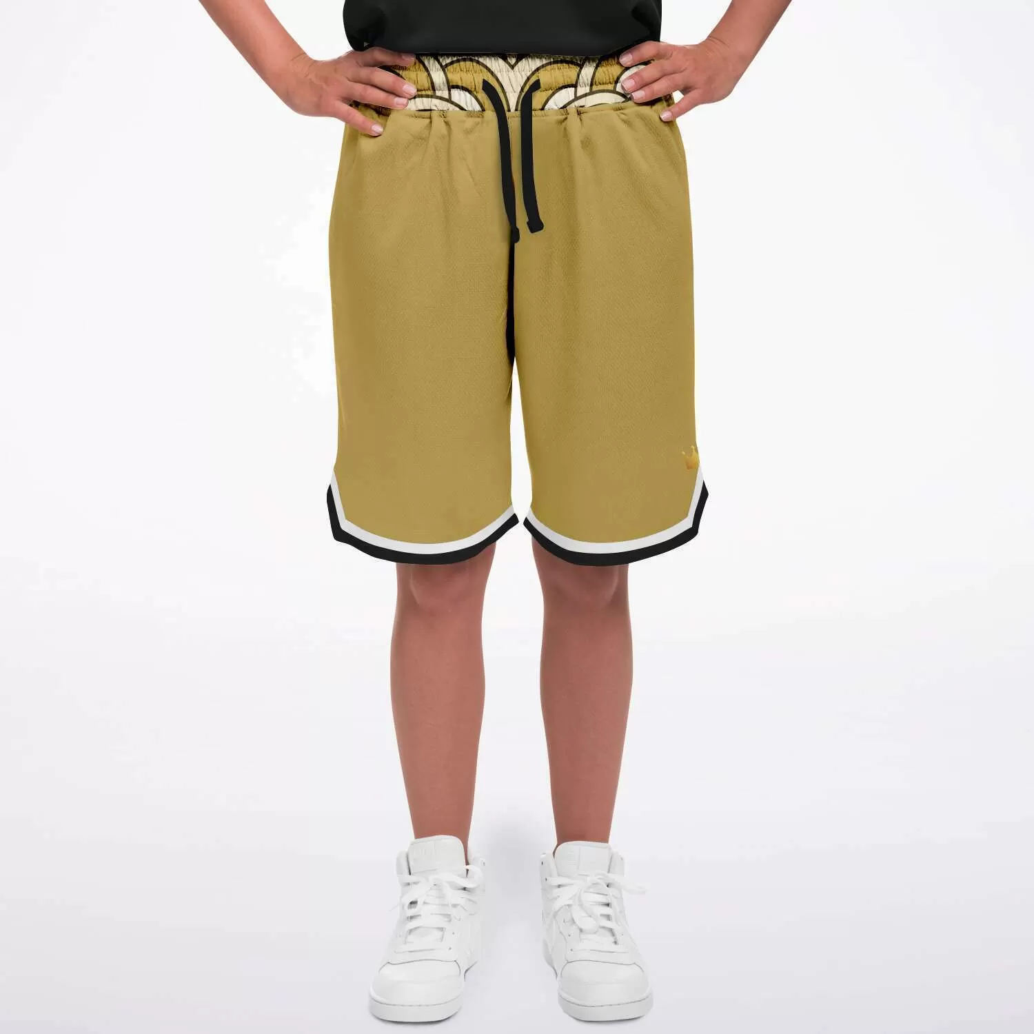 Brown Amarillo Unisex Basketball Shorts