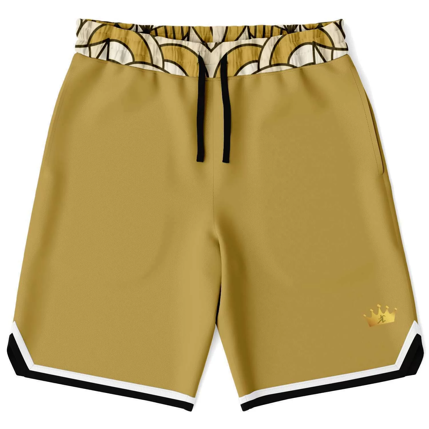 Brown Amarillo Unisex Basketball Shorts