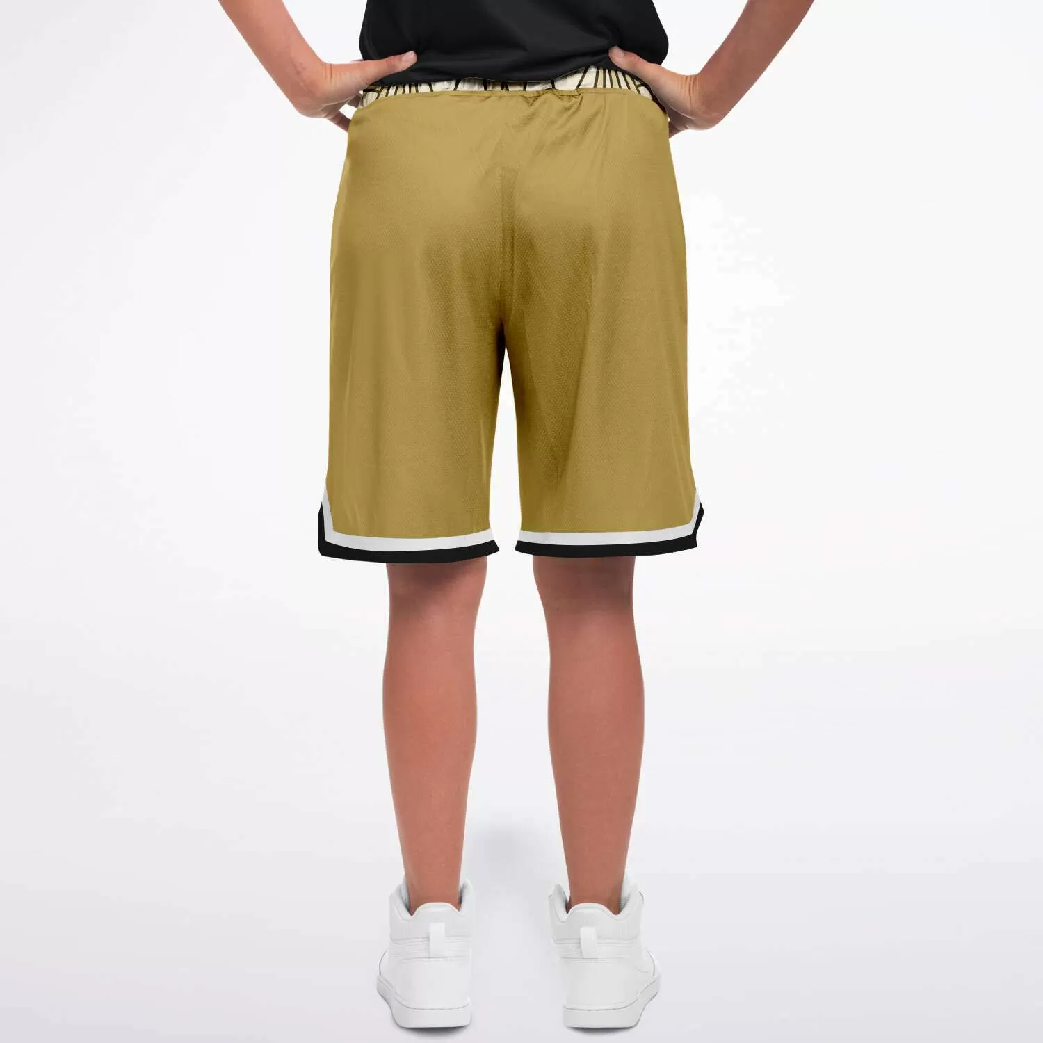 Brown Amarillo Unisex Basketball Shorts