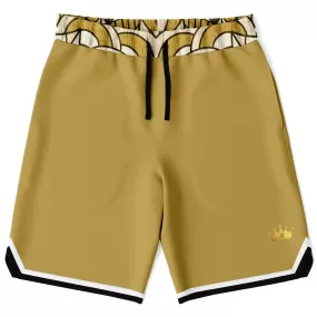 Brown Amarillo Unisex Basketball Shorts