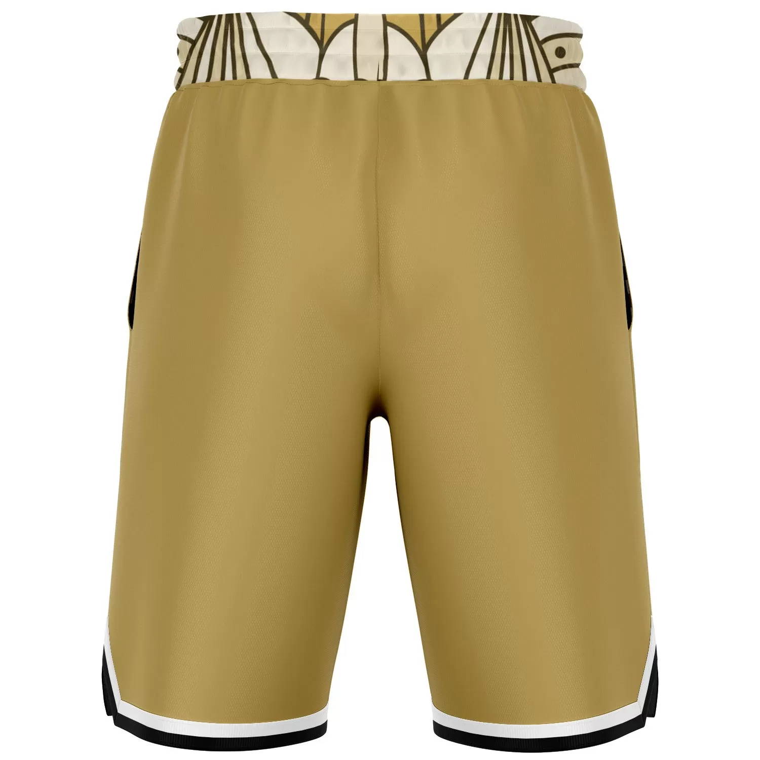 Brown Amarillo Unisex Basketball Shorts