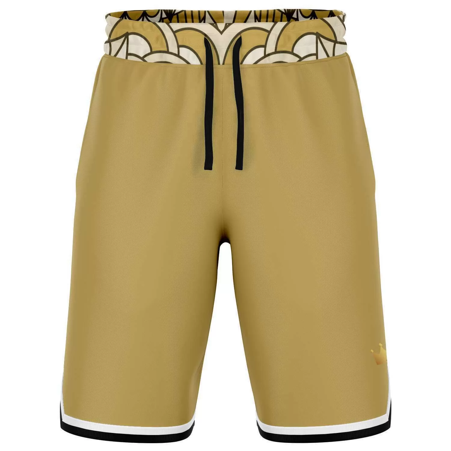 Brown Amarillo Unisex Basketball Shorts