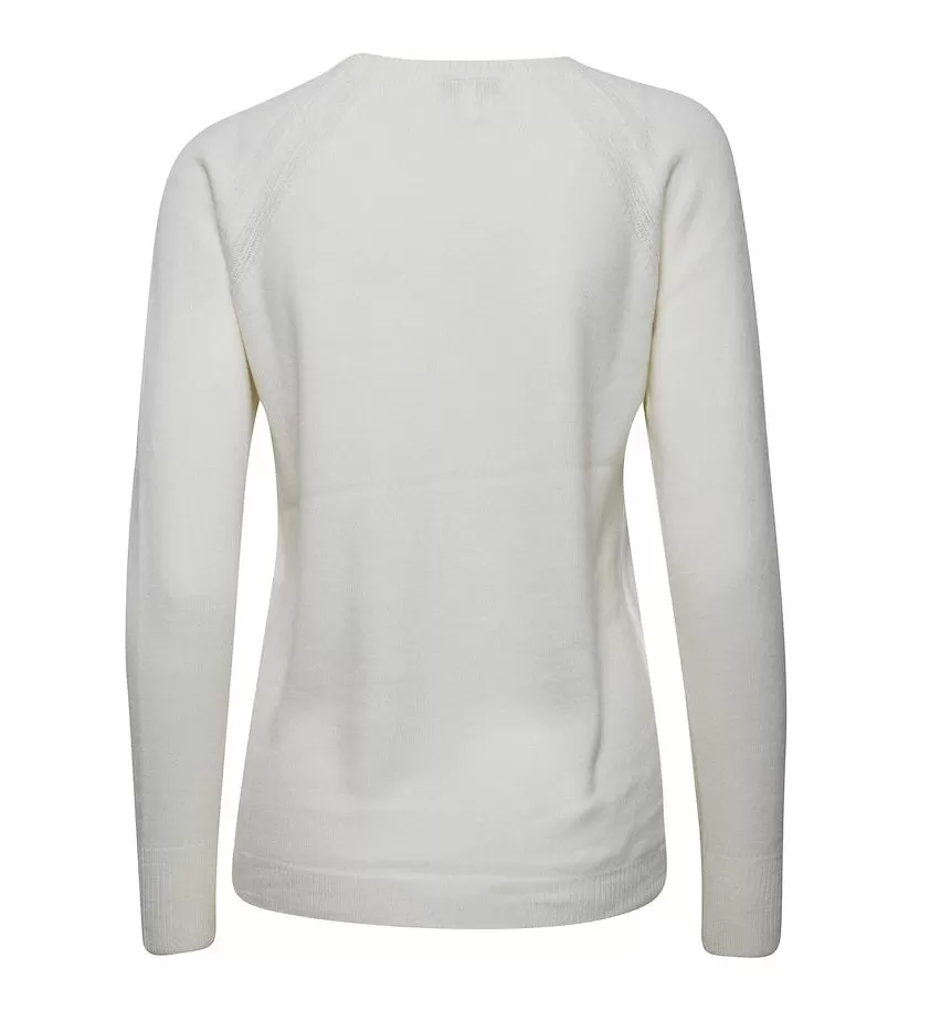 b.young Bymalea Slit Jumper 3 women's jersey 20811905 114800 milky white