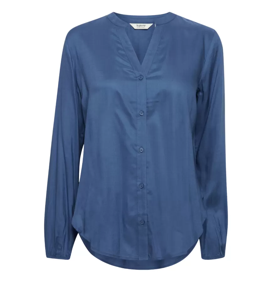 b.young Josa long sleeve shirt 20812710 sky blue