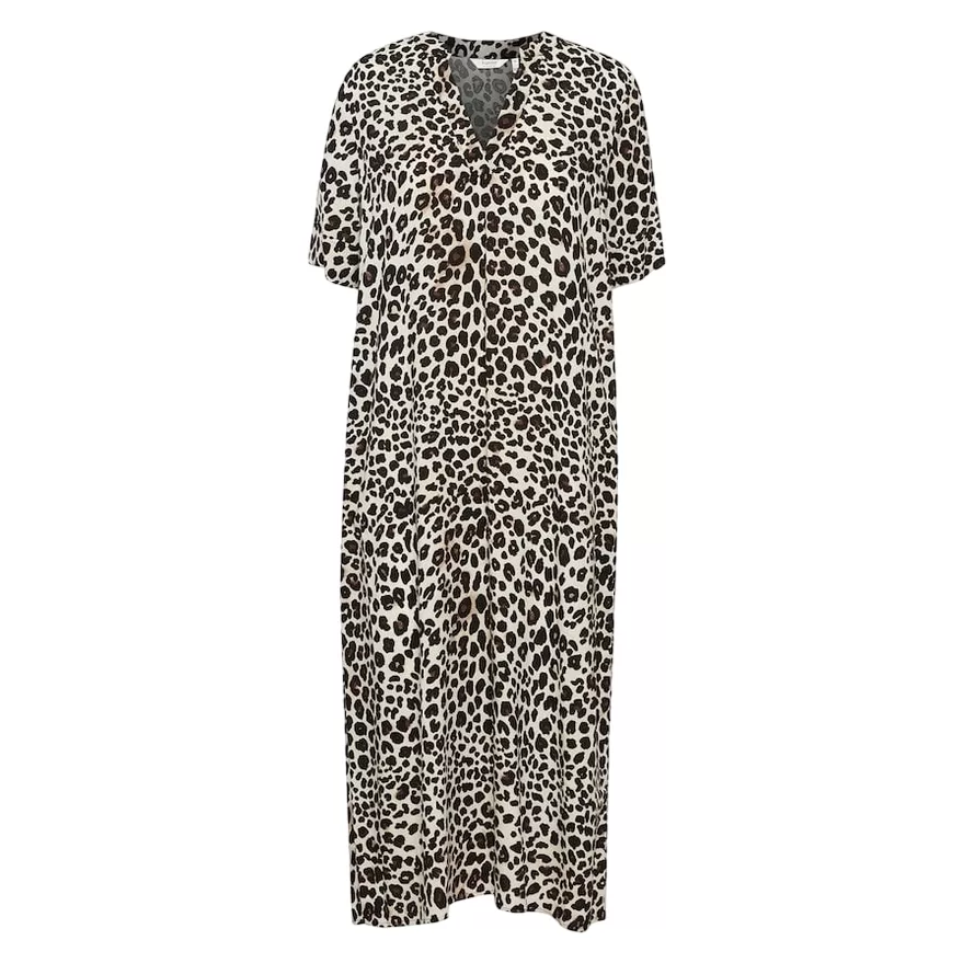 b.young women's dress Bymmjoella 20814539 202956 black leopard