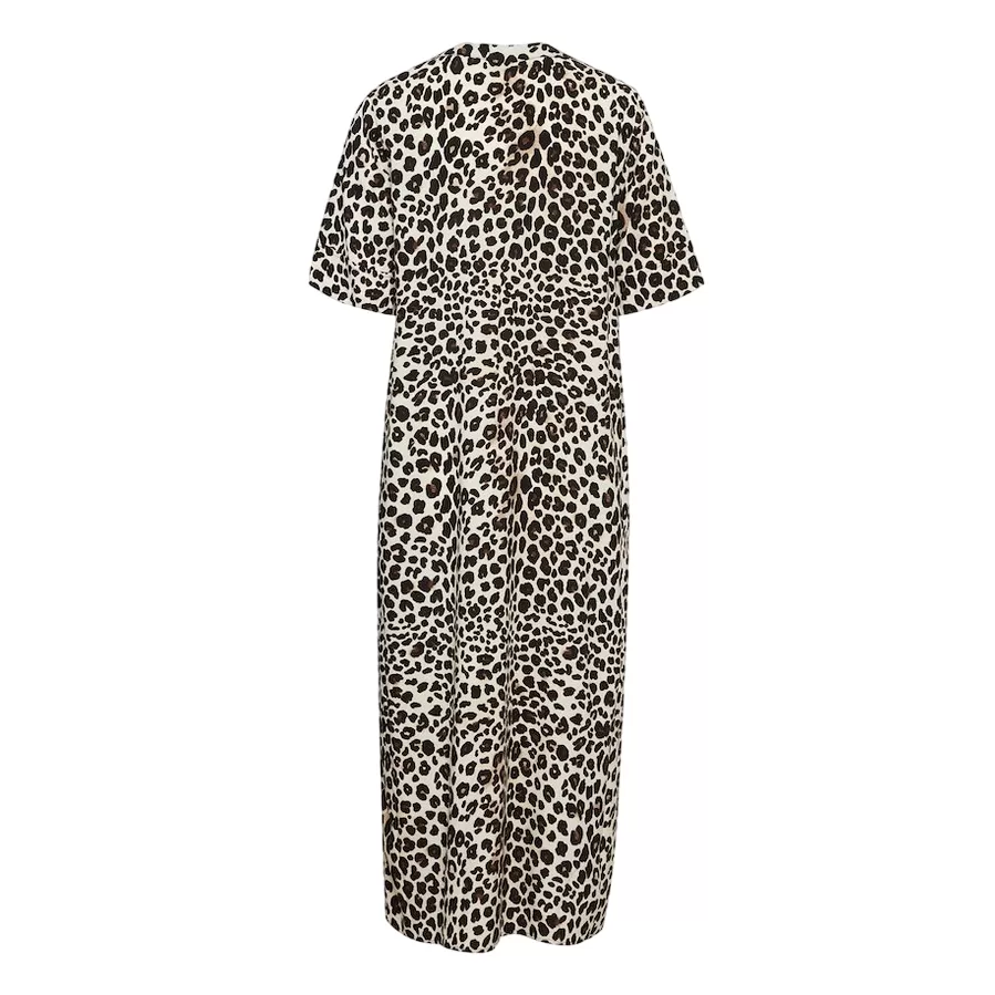 b.young women's dress Bymmjoella 20814539 202956 black leopard