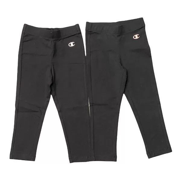 Champion girls' sports trousers Leggings 404239 KK003 NBK double pack black