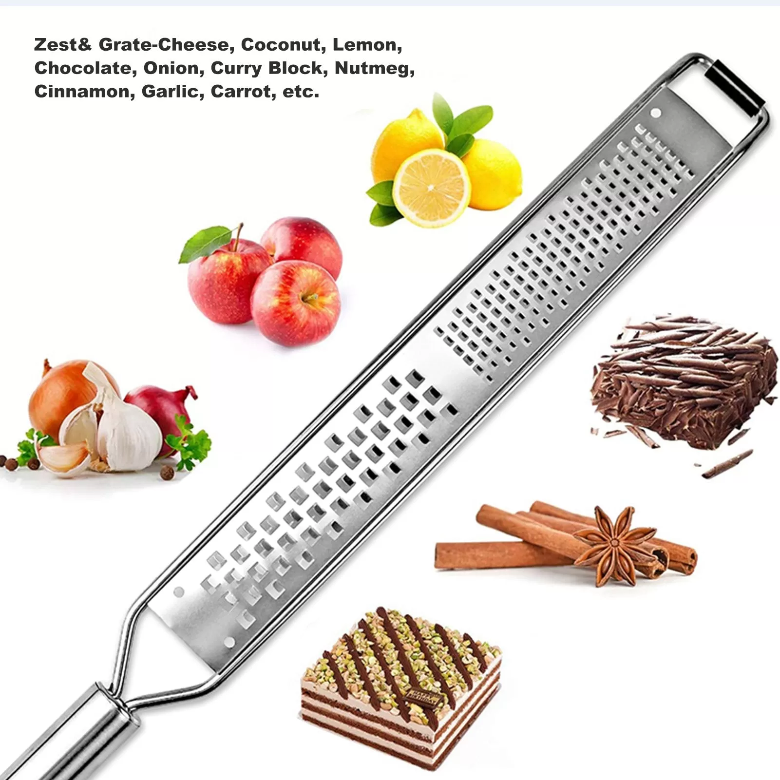 Cheese Grater Stainless Steel Scraper Chocolate Lemon Peeler