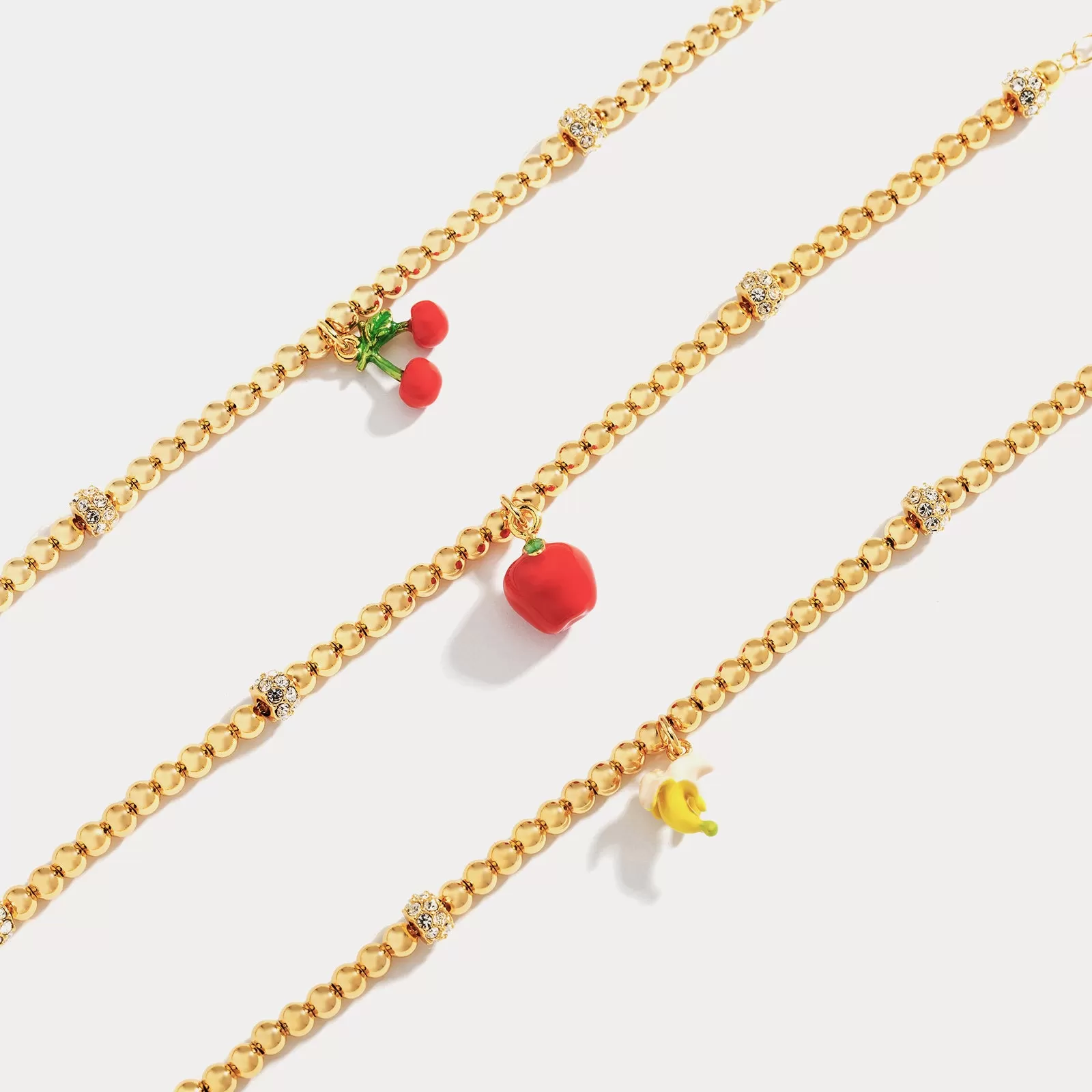 Cherry Enamel Necklace