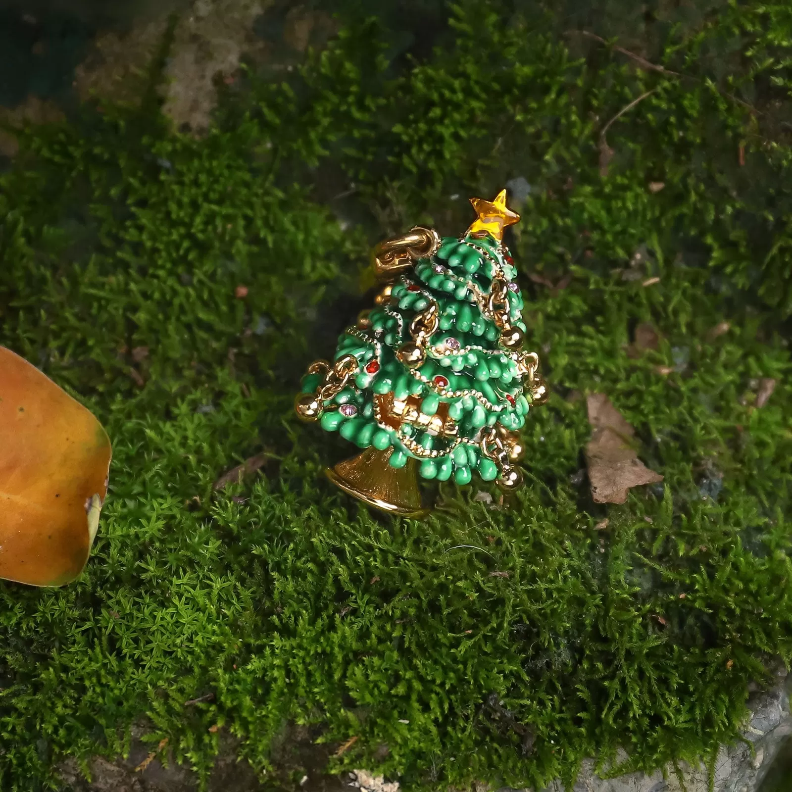 Christmas Tree Locket Necklace