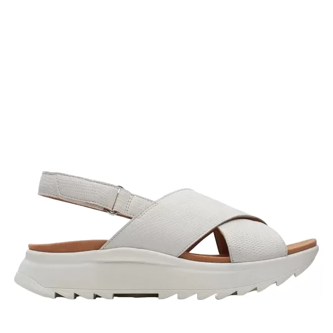 Clarks women's sandal Dash Lite Wish 171949 4 off-white