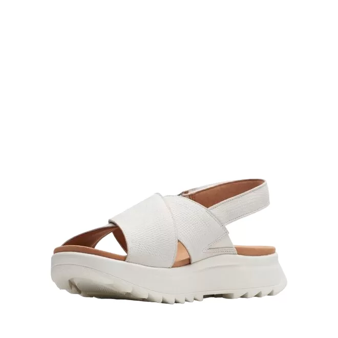 Clarks women's sandal Dash Lite Wish 171949 4 off-white