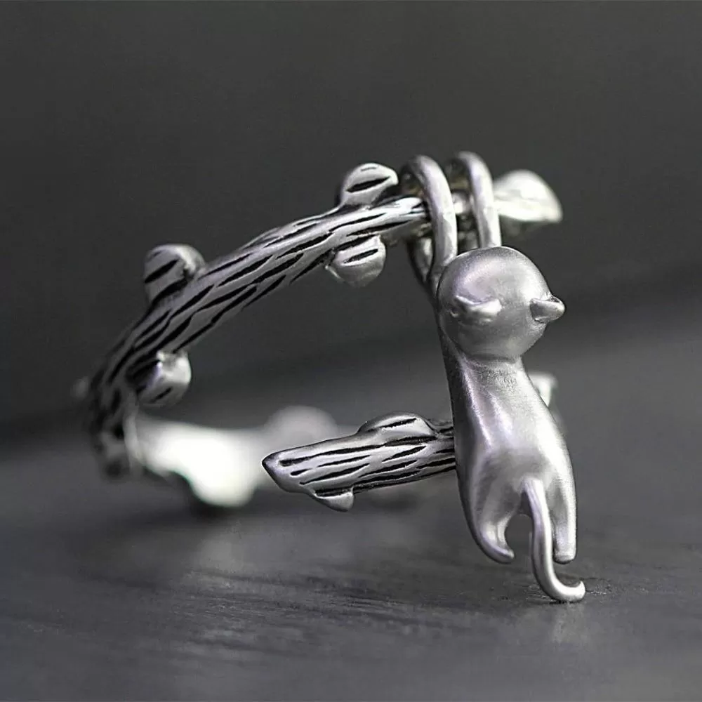 Climbing Cat Adjustable Ring