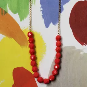 Coral Red Rita Necklace