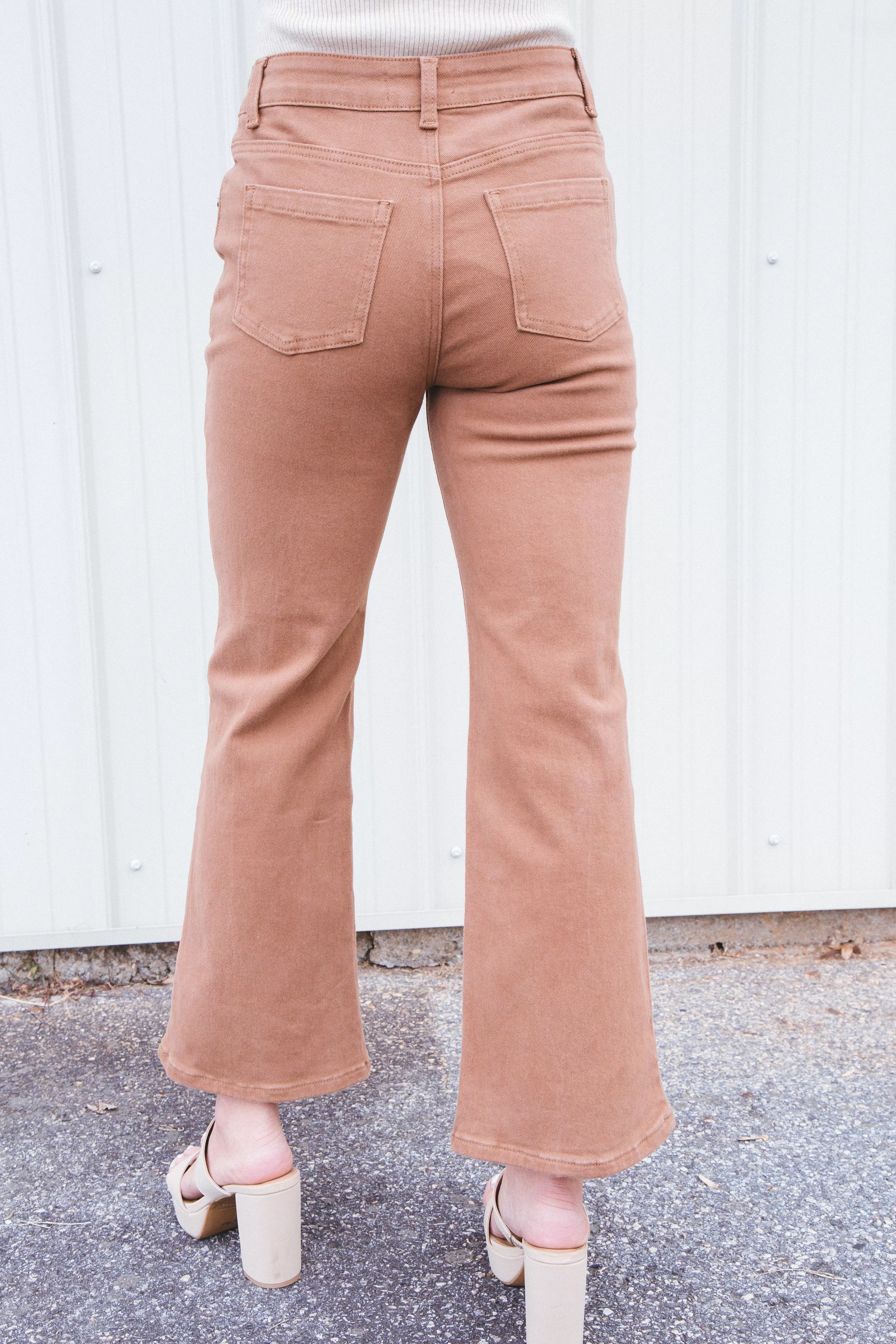 Corsica High Rise Straight Jeans, Mocha