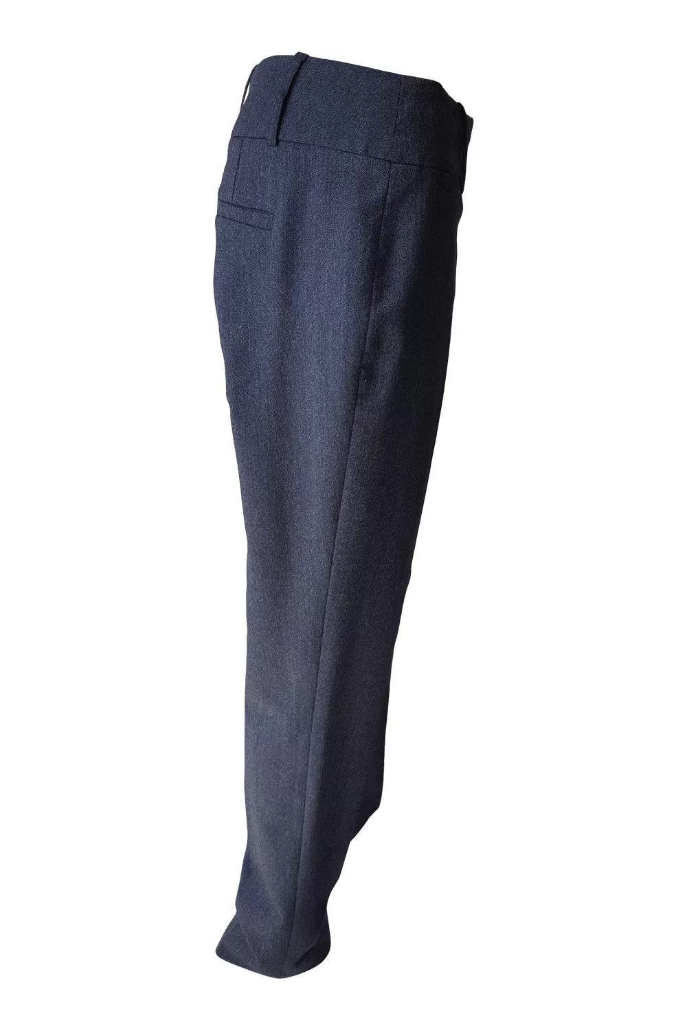 COSTUME NATIONAL Grey Wool Mix Crease Front Straight Leg Trousers (38)