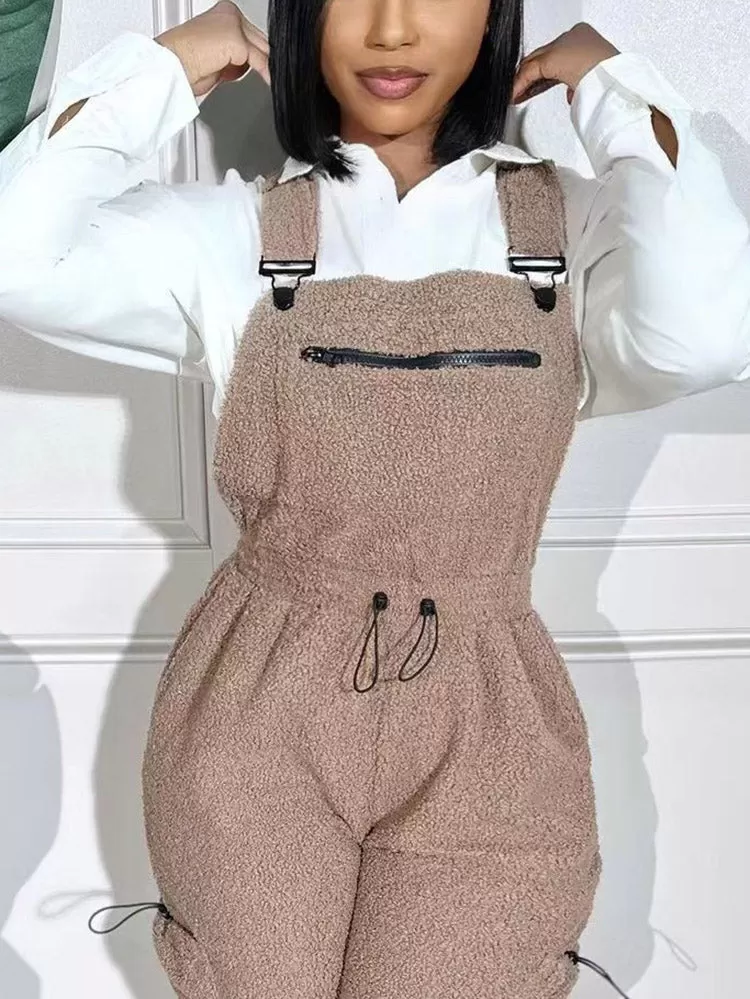 Cozy Teddy Overalls