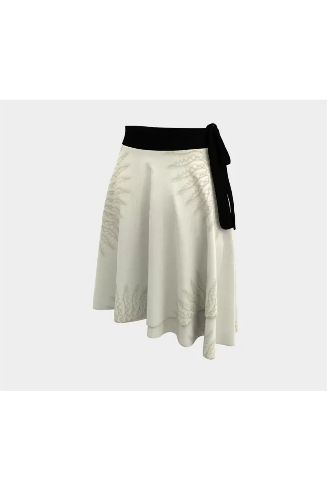 Creme Mandala Wrap Skirt