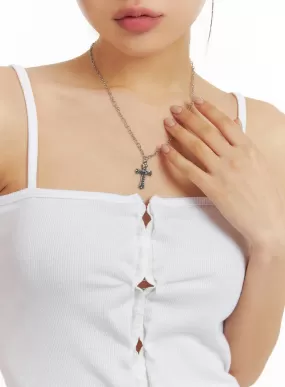 Cross Charm Necklace CF419