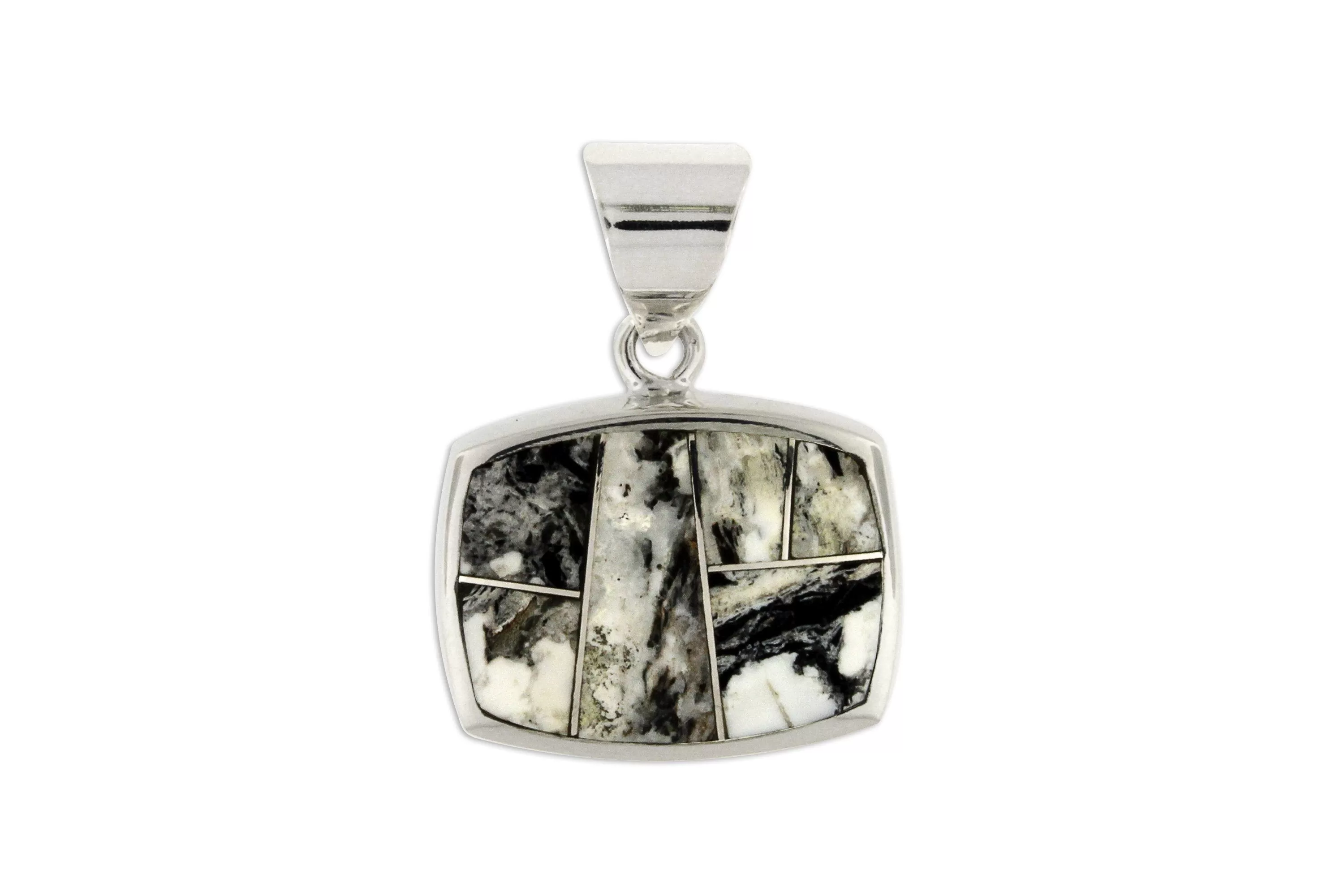 David Rosales White Buffalo Turquoise Pendant