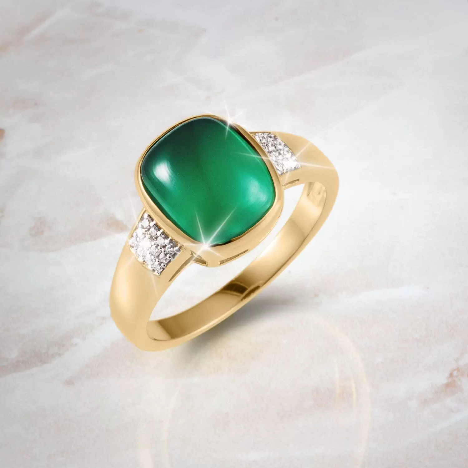 Desire Green Onyx Ring