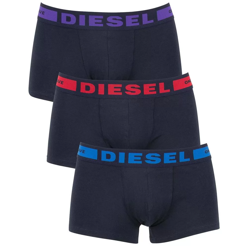 DIESEL Navy 3 Pack Seasonal Kory Boxer Trunks