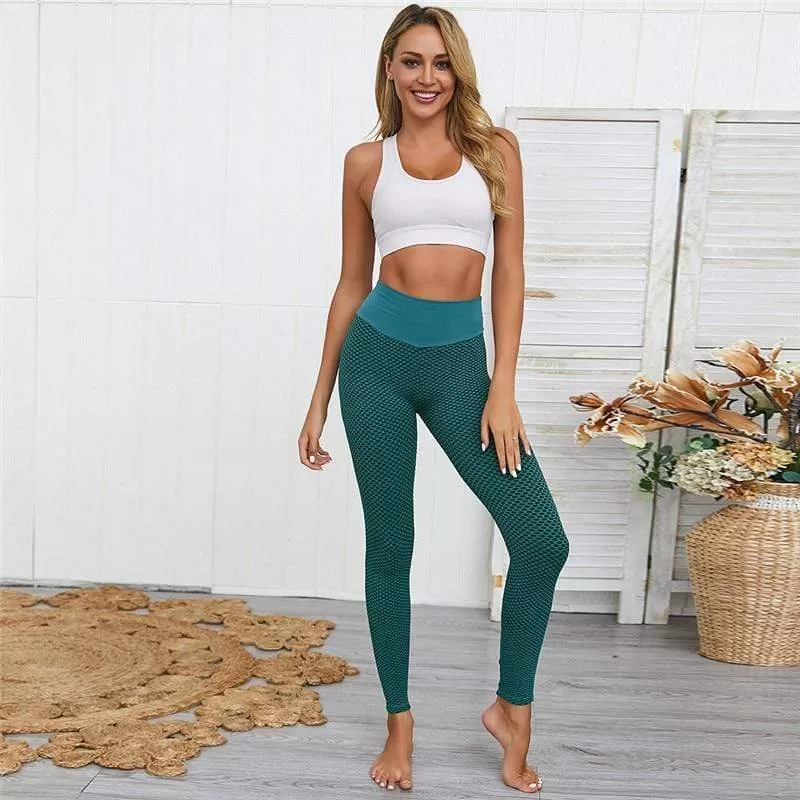 Dot Women Leggings High Waist Fitness Legging Push Up Ladies Seamless Workout Pants Female Leggins Mujer Polyester Casual